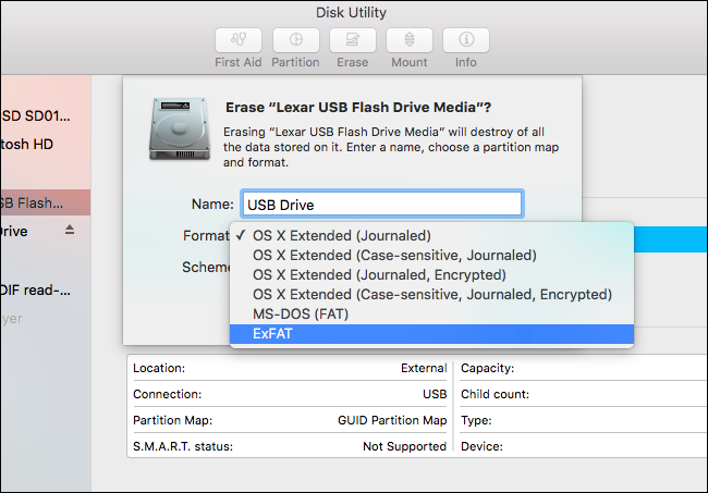 why mac utility required selection of guid for hard drive reformat